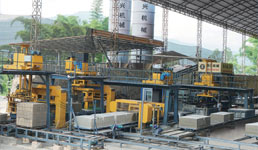 免蒸(zheng)發泡砌塊(kuai)生産線